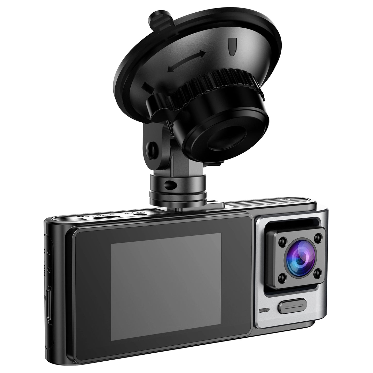 Odrey 3 Channel 5.8G WiFi Dash Cam Front and Rear Inside, 2.5K+1080P+1080P Dashcam for Car with 64GB Card, Triple Dash Camera with G-Sensor, WDR, 24Hrs Parking, Loop Recording